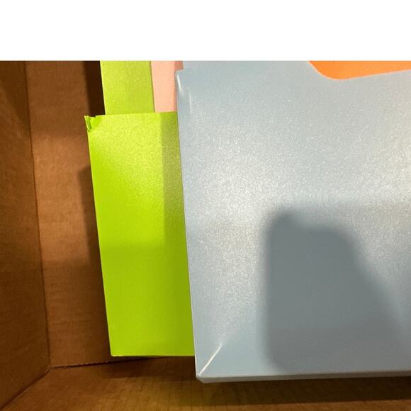 6 Pcs Magnetic Wall File Organizer and White Board Pocket- Mixed Sizes & Colors - Picture 6 of 6